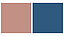 Tender pink TC 6072-080 & Harmonious blue TC 7350-100