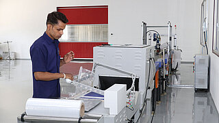 Worker paper machine